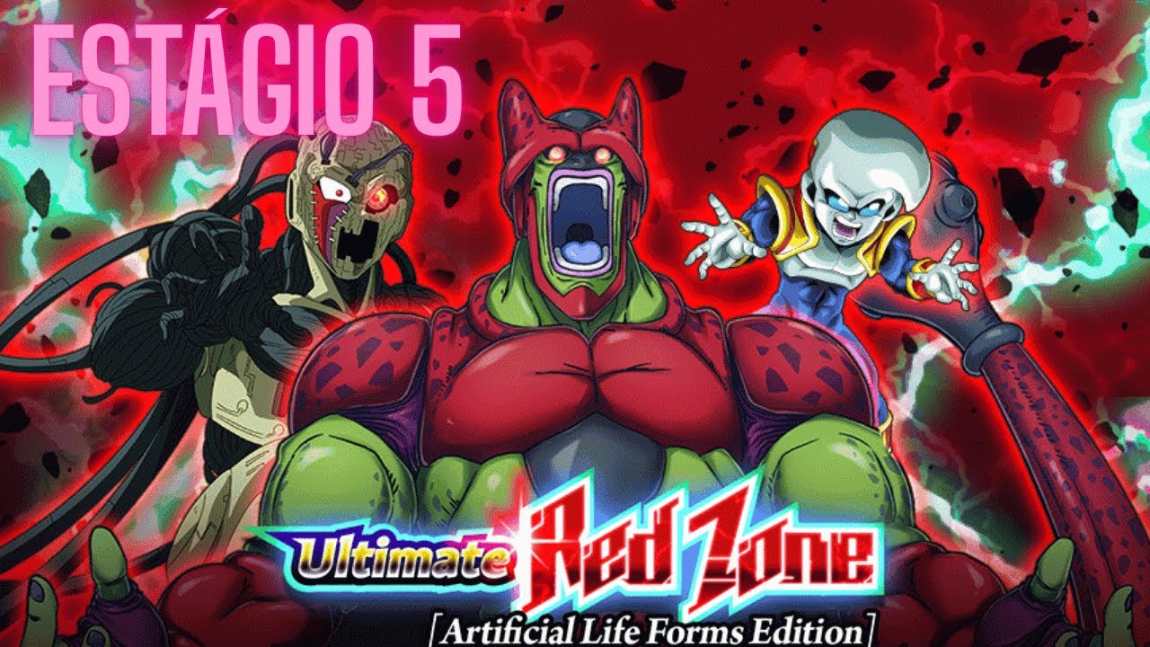 ENFIA ESSAS BOMBAS NO C*!! RED ZONE ARTIFICIAL LIFE FORMS ESTÁGIO 5.DBZ:Dokkan Battle