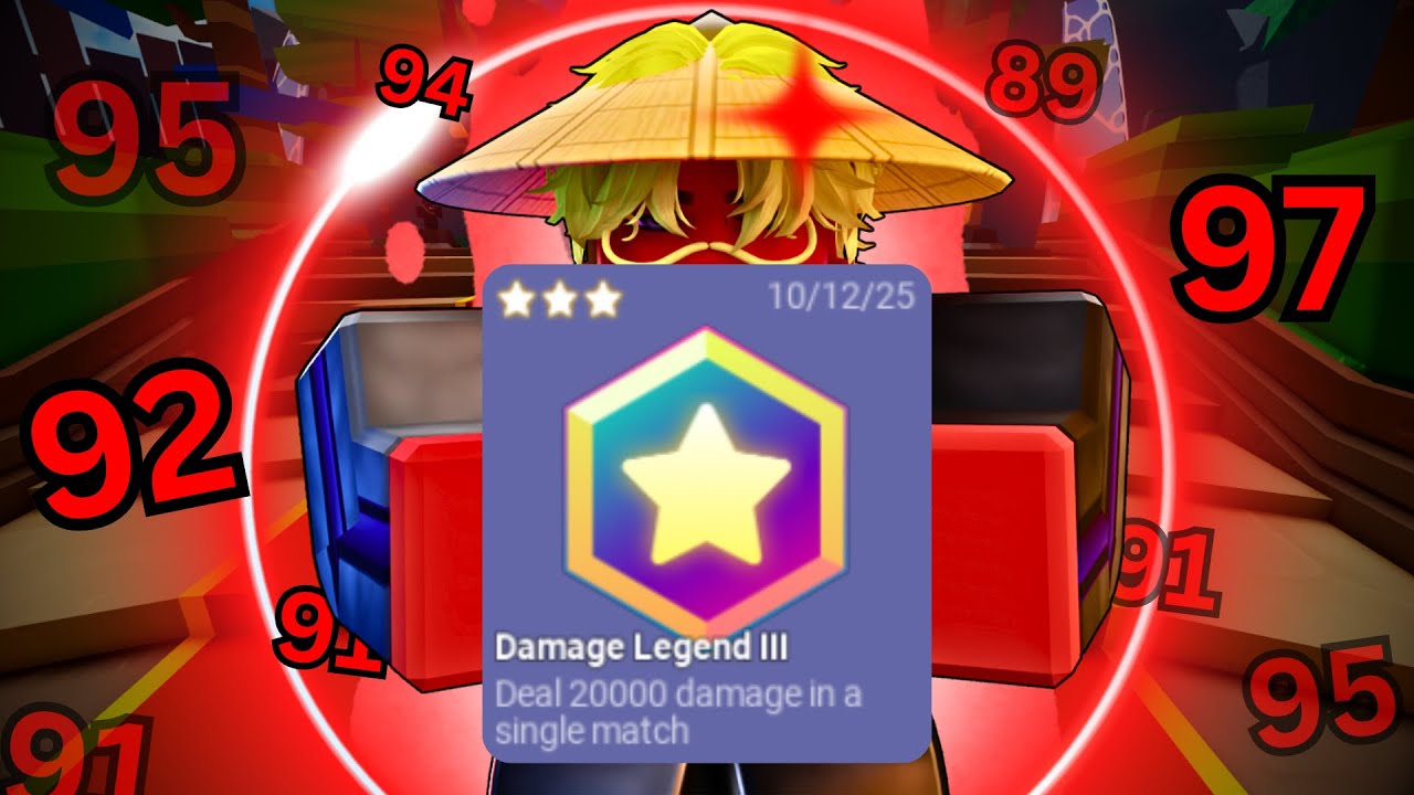 Как легко получить достижение DAMAGE LEGEND III.. (Roblox Bedwars)