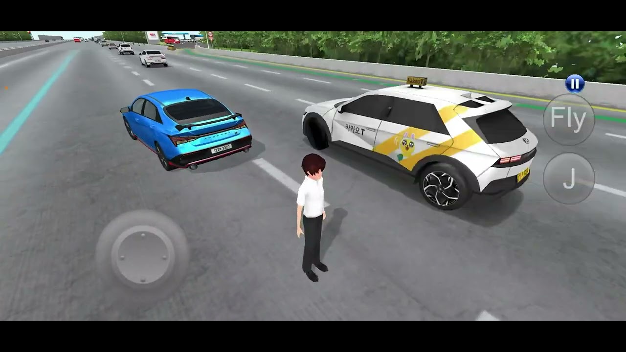危險駕駛之旁邊那台車的輪框怎麼不見了!?... #3ddrivingclass #3D駕駛課