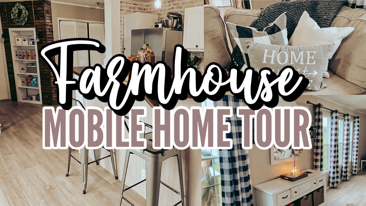 FARMHOUSE SINGLE WIDE MOBILE HOME TOUR | single wide mobile home makeover | 2014 Clayton Singlewide