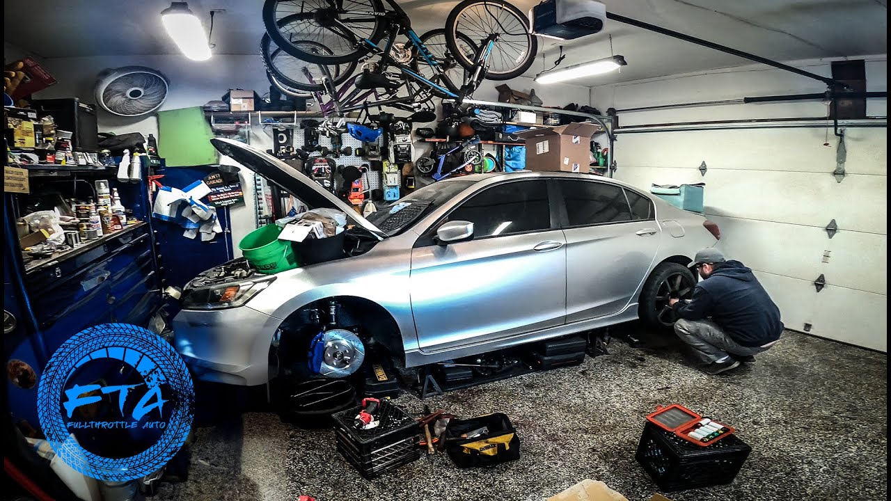 9th Gen Accord Adjustable Rear Control Arms & Hub Replacement | #fta #fullthrottleauto #hondaaccord