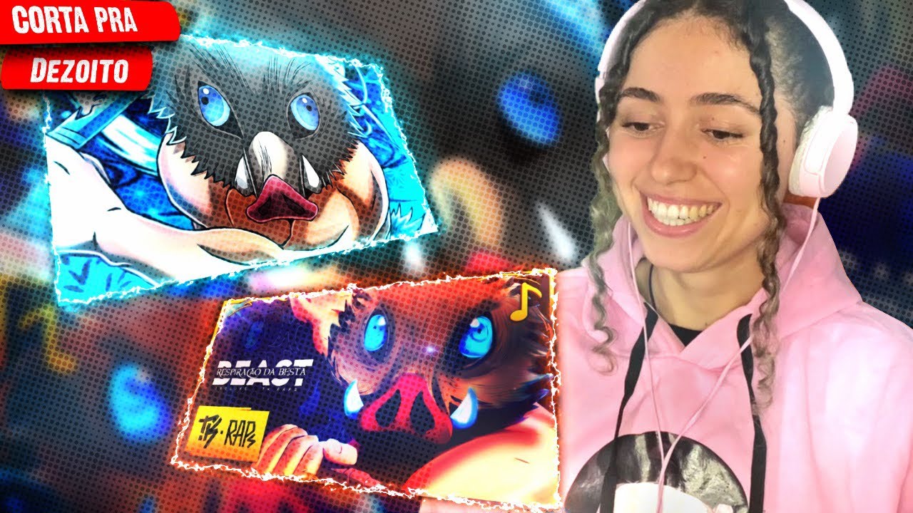 Respira&ccedil;&atilde;o da Besta | Ft. VoiceMakers  | TKRAPS & Tipo Inosuke 🐗 (Kimetsu no Yaiba) | MHRAP #react
