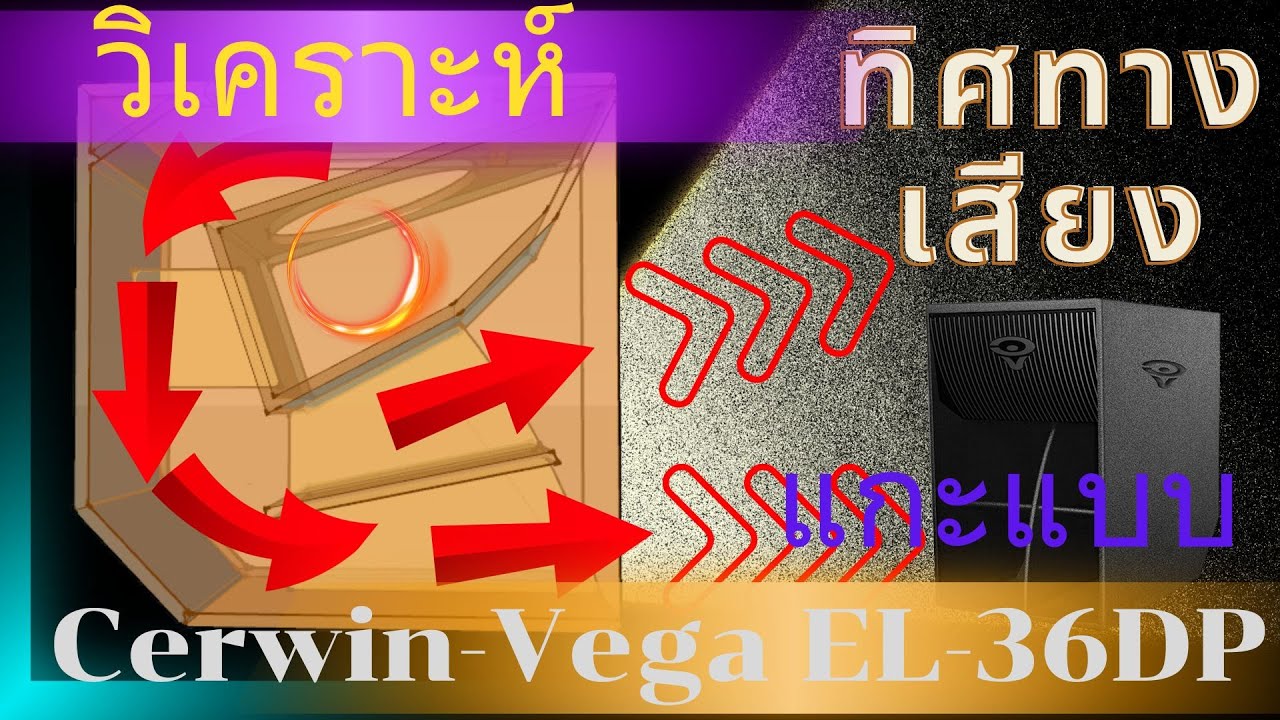 วิเคราะห์แนวเสียง และถอดแบบ ตู้ซับแนวเทอร์โบ Cerwin-Vega EL-36DP