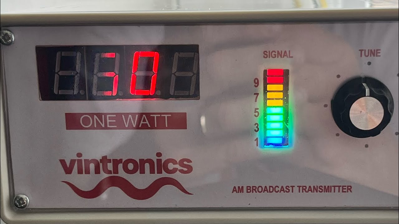 Vintronics 1w AM MW mono broadcast transmitter  (show and tell)