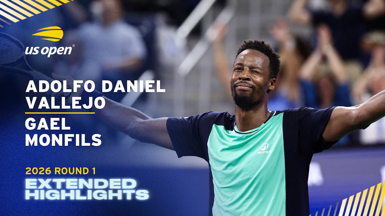 Adolfo Daniel Vallejo vs. Gael Monfils Extended Highlights | 2026 US Open Round 1