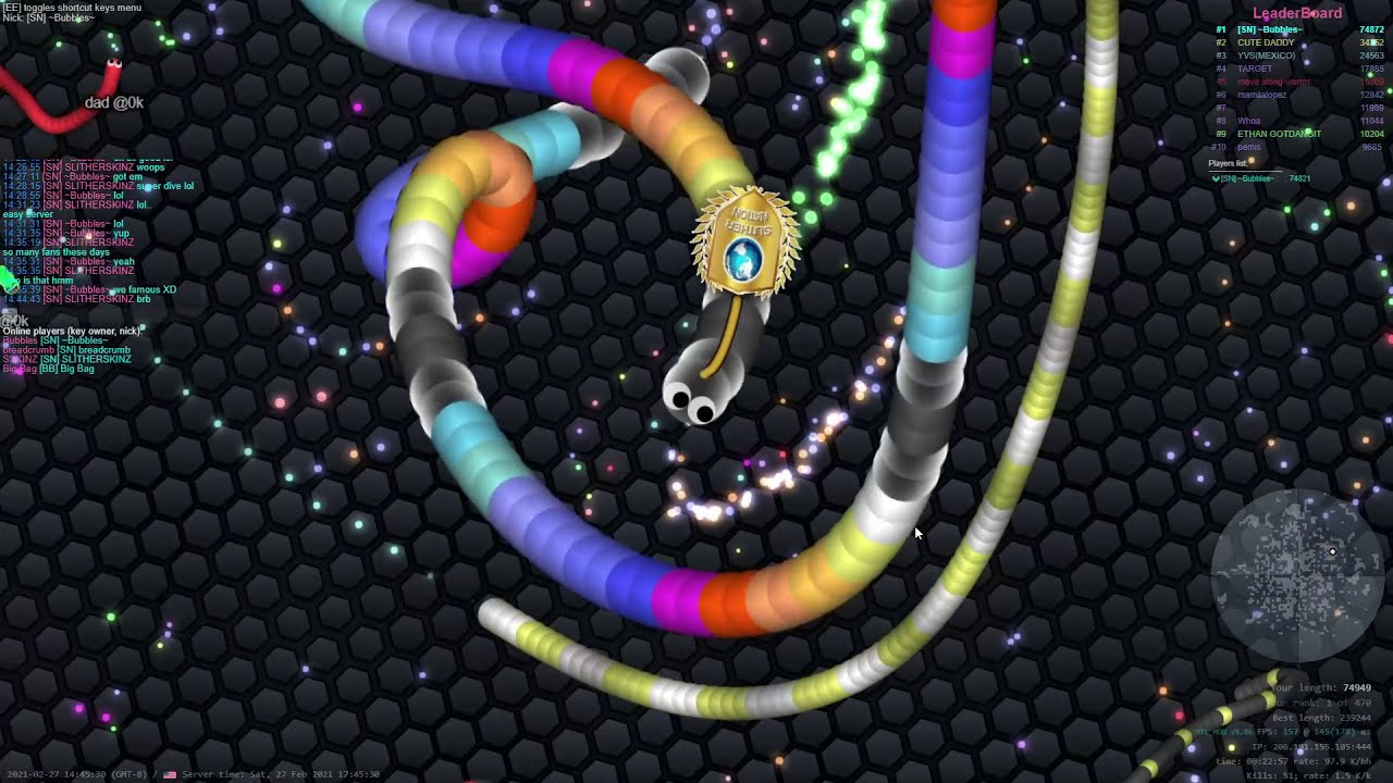 Slither.io 166k