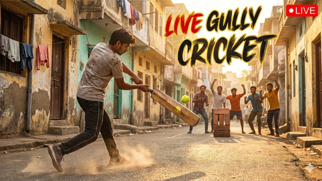 LIVE Gully Cricket Match from the Streets! 🏏 | Tennis Ball Cricket | #live #cricket