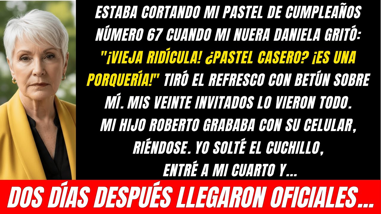 Estaba Cortando Mi Pastel De Cumpleaños, Mi Nuera Gritó: 