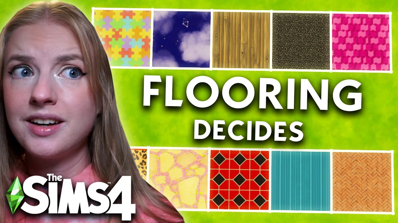 the sims 4 but every room is a random FLOORING