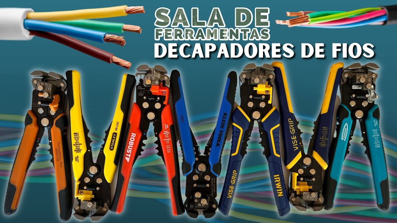 ALICATES DESENCAPADORES DE FIOS GROSS  ROBUST  IRWIN  KLEIN-TOOLS  STANLEY E TRAMONTINA,  MELHOR É ?