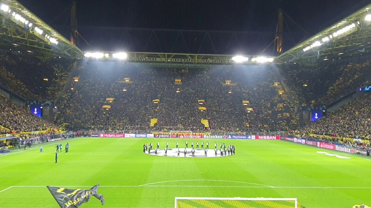 BVB VS PSG Champions League 18.02.2020//Choreo, Hymne und Aufstellung