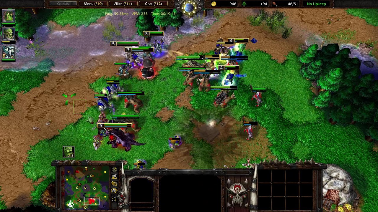 Warcraft 3  BNET  ладерные игры 1х1