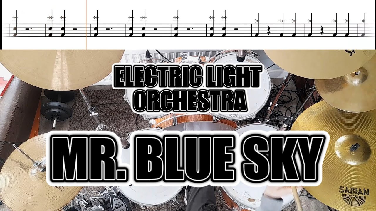 Electric Light Orchestra - Mr. Blue Sky - Drum Cover With SHEET MUSIC