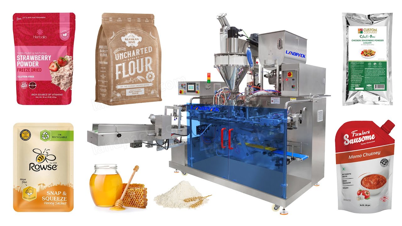 Automatic Horizontal Premade Pouch Packing Machine Doypack Machine for Sauce and Flour