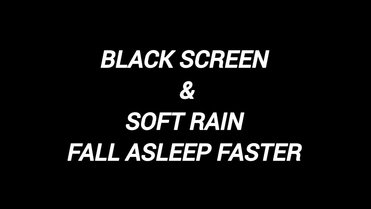 Black Screen & Calming Rain for Deep Sleep 😴🌧️ | Stress Relief Sounds ✨