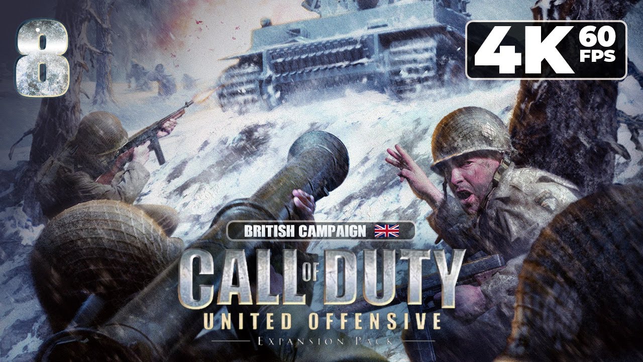 Call of Duty: United Offensive (PC) - 4K60 Walkthrough Mission 8 - Sicily Chase