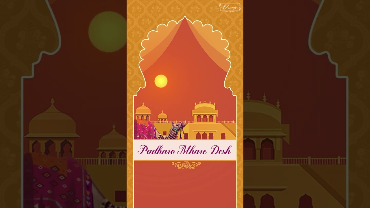 Rajasthani wedding Invitation