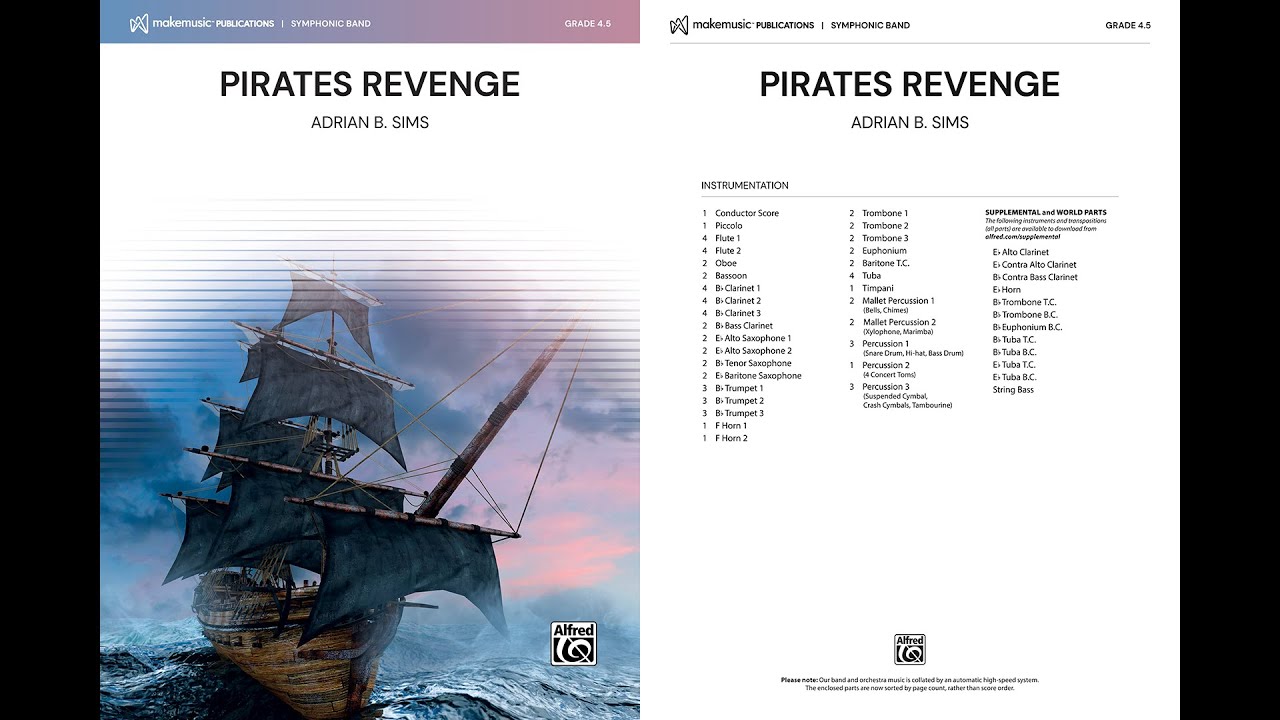 Pirates Revenge, by Adrian B. Sims – Score & Sound