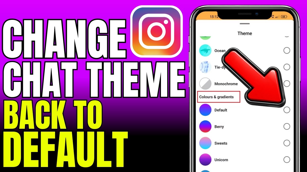 How To Change Instagram Chat Theme Back To Default (2026)