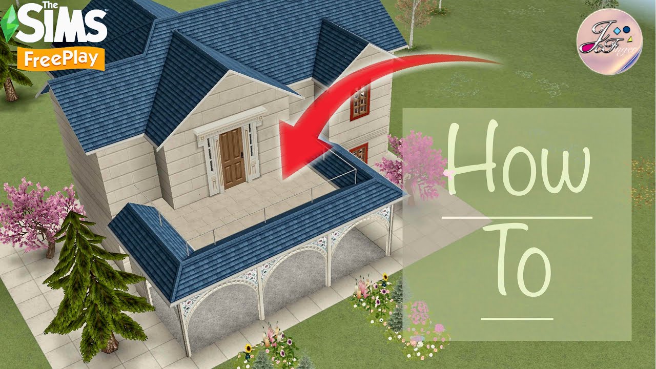 Sims FreePlay 🏗🛠| How To Make Balcony On Top Of A Porch | By Joy.