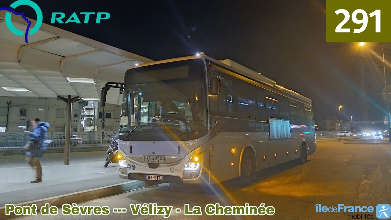 Bus 291 RATP - Crossway Line GNV N°7065 Pont de Sèvres --- Vélizy - La Cheminée 