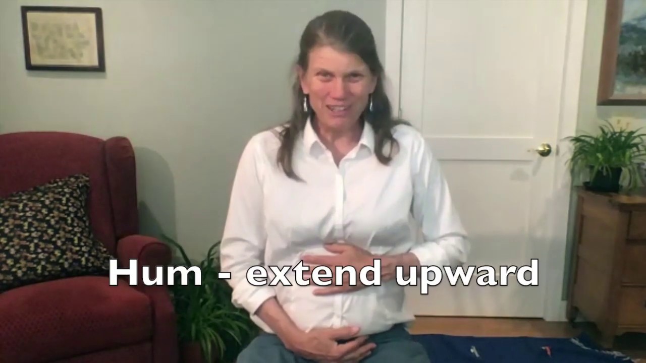 Breathing Practice to Open Diaphragm with Humming and 