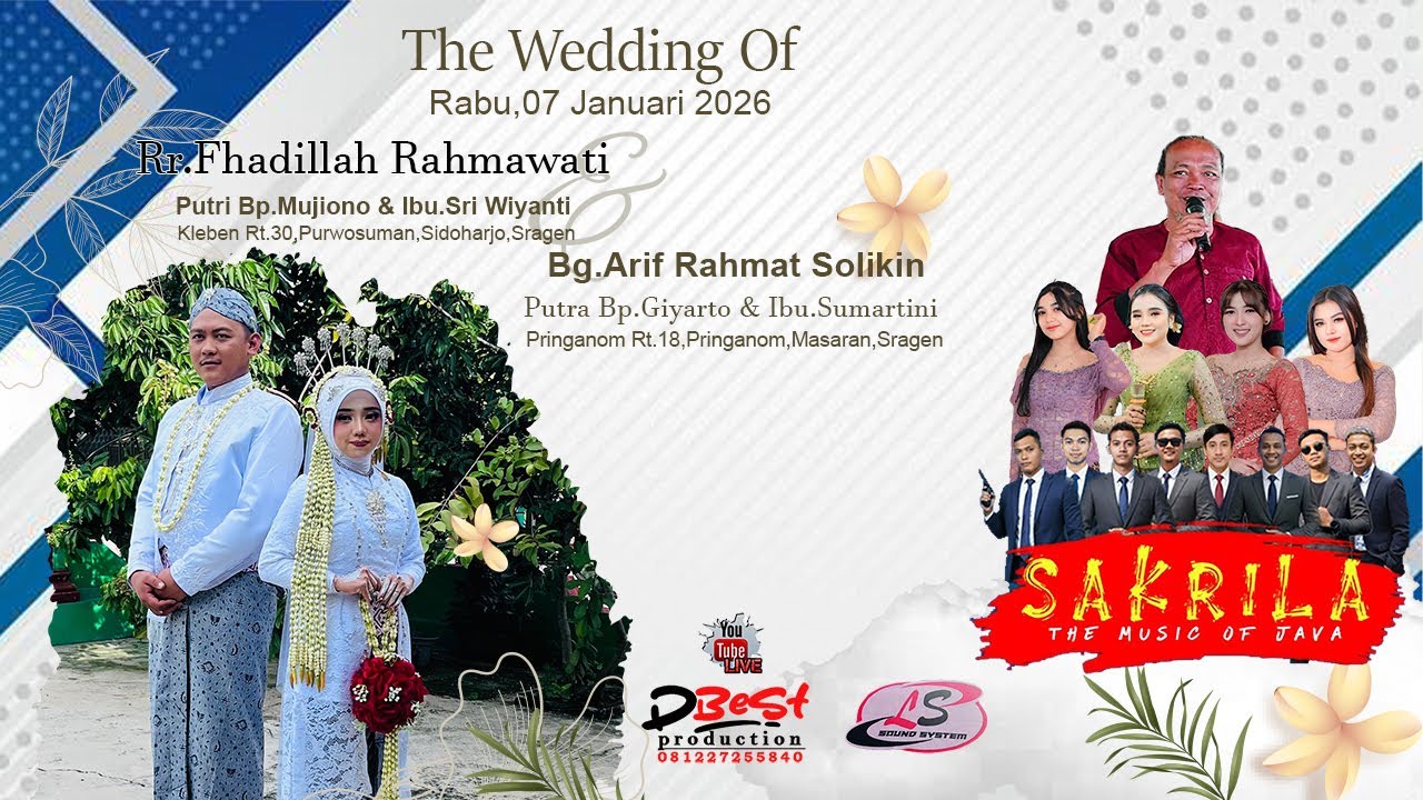LIVE SAKRILA MUSIC |  RESEPSI PERNIKAHAN FHADILLAH & ARIF || LETO SUMILIR AUDIO \07 JAN 2026