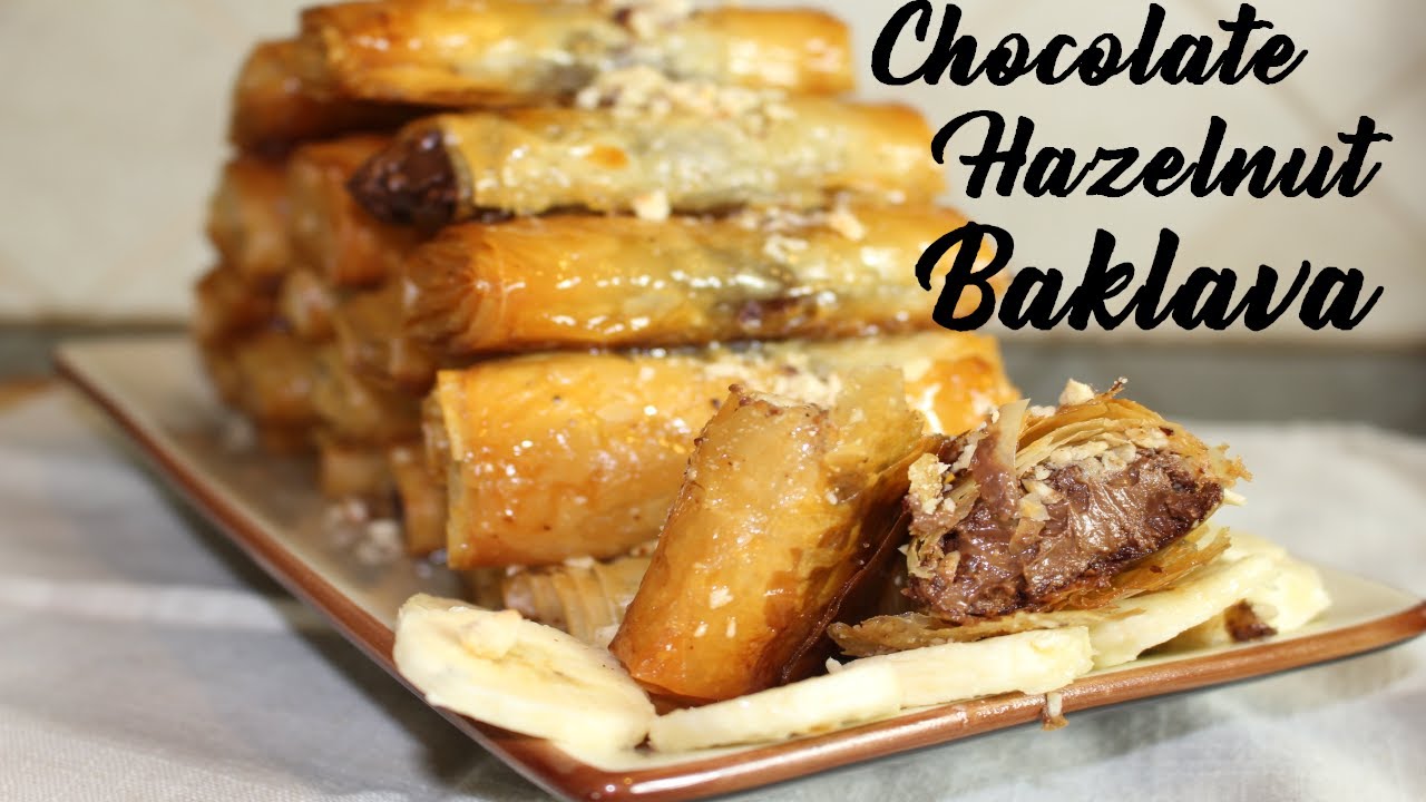 Chocolate Hazelnut Baklava Rolls