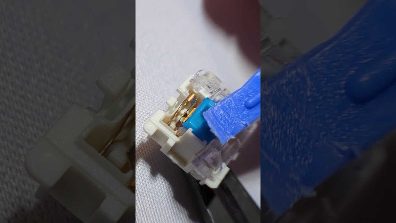 Look inside: Crazy mechanism in clicky blue keyboard switches - Gateron Blue