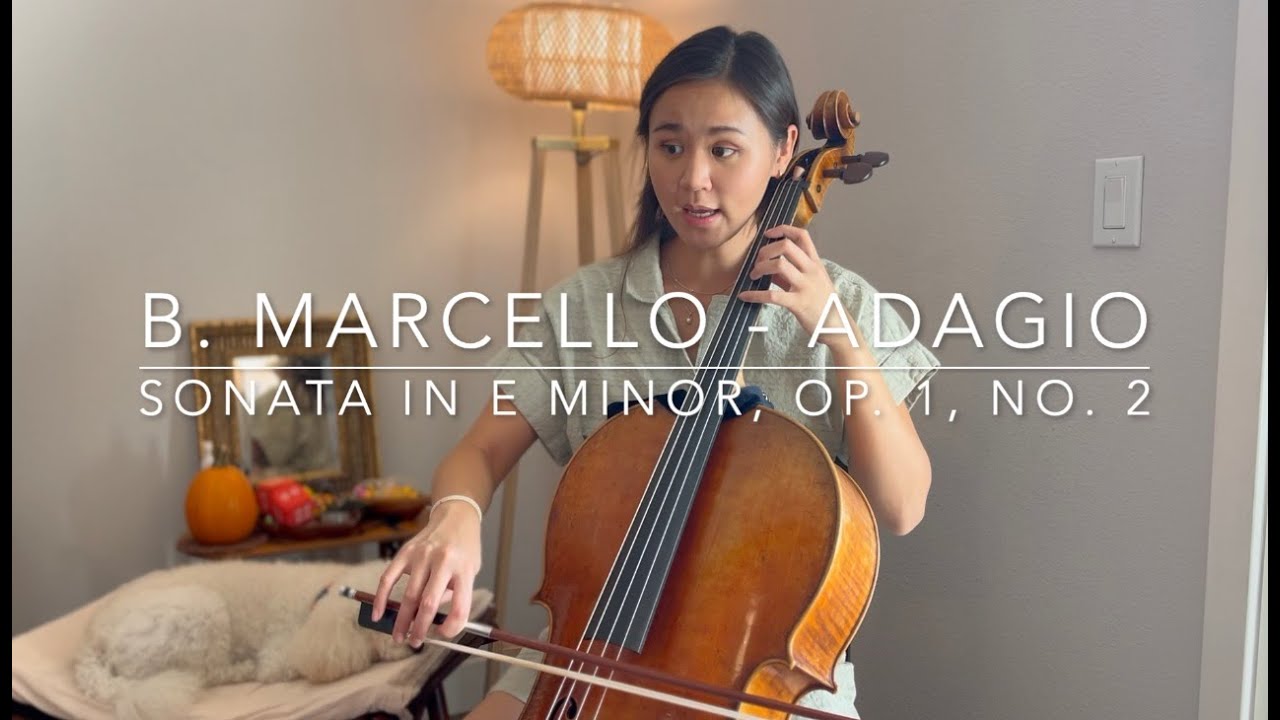 Marcello: Adagio (Cello Play Along) | Sonata in E minor, Op.1, No. 2 | Suzuki Cello Book 4