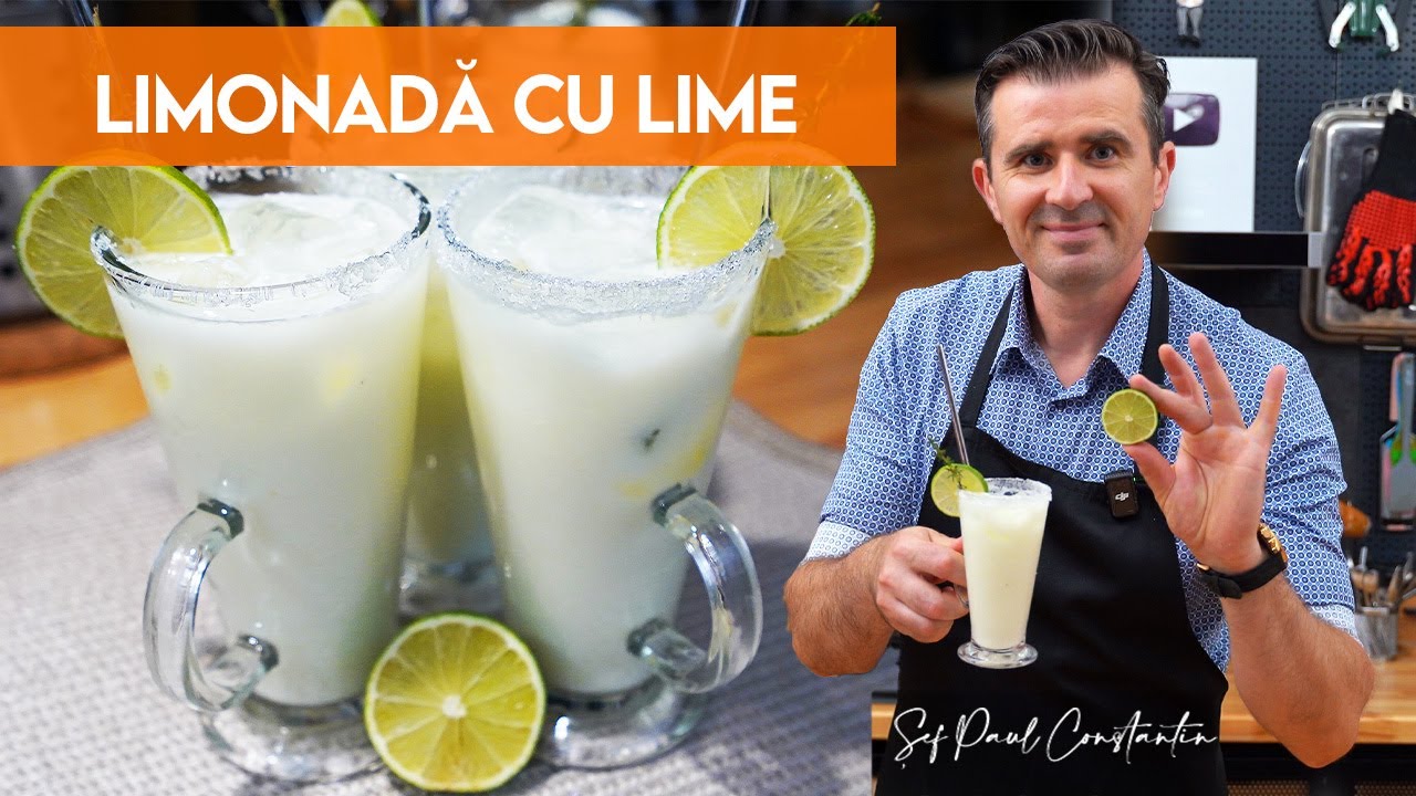 🍋 Cea mai bună Limonadă pe care o vei bea vara asta cu Lime 🧊 Șef Paul Constantin