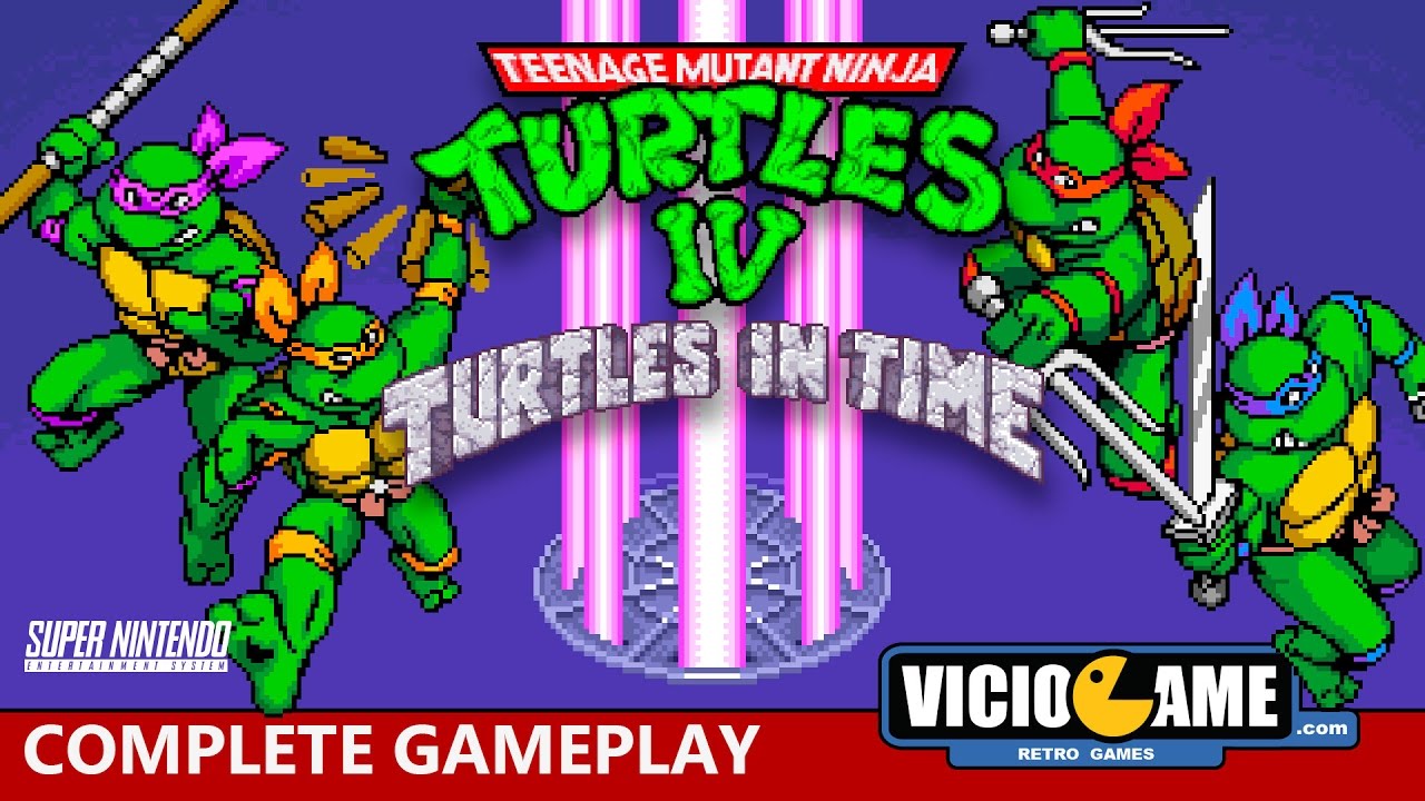 🎮 Teenage Mutant Ninja Turtles IV: Turtles in Time (Snes) Complete Gameplay