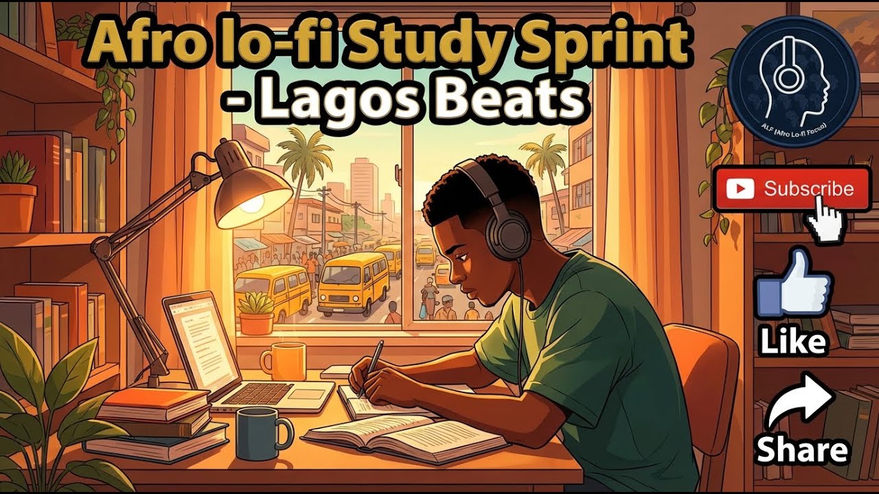 25 Minutes Afro lo-fi Study Sprint - Lagos Beats