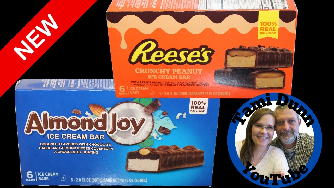 Обзор мороженого Reese’s Crunchy Peanut Ice Cream Bar и мороженого Almond Joy Ice Cream Bar