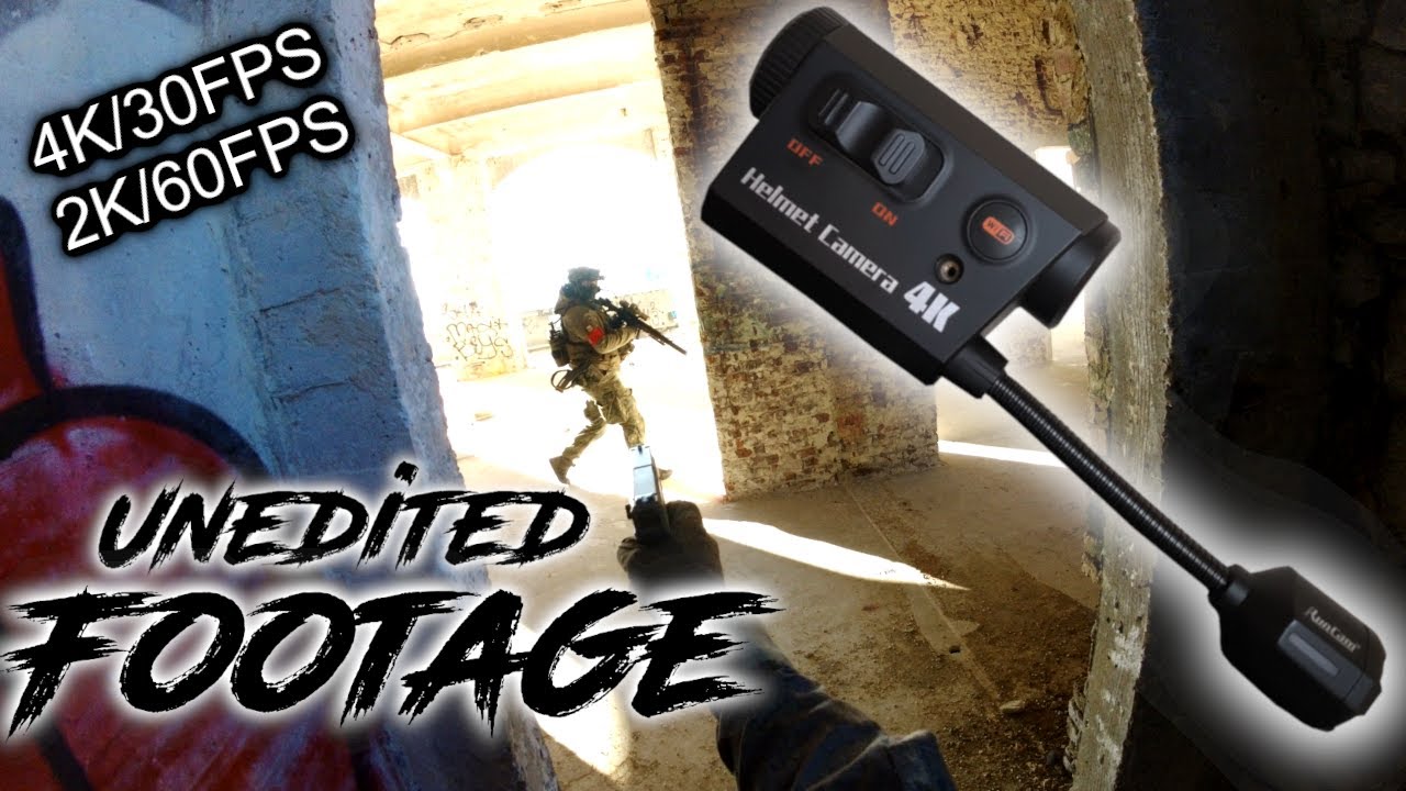 RunCam Helmet Camera 4K: RAW FOOTAGE! Trash or Treasure for Airsoft Recordings? (4k30fps / 2k60fps)