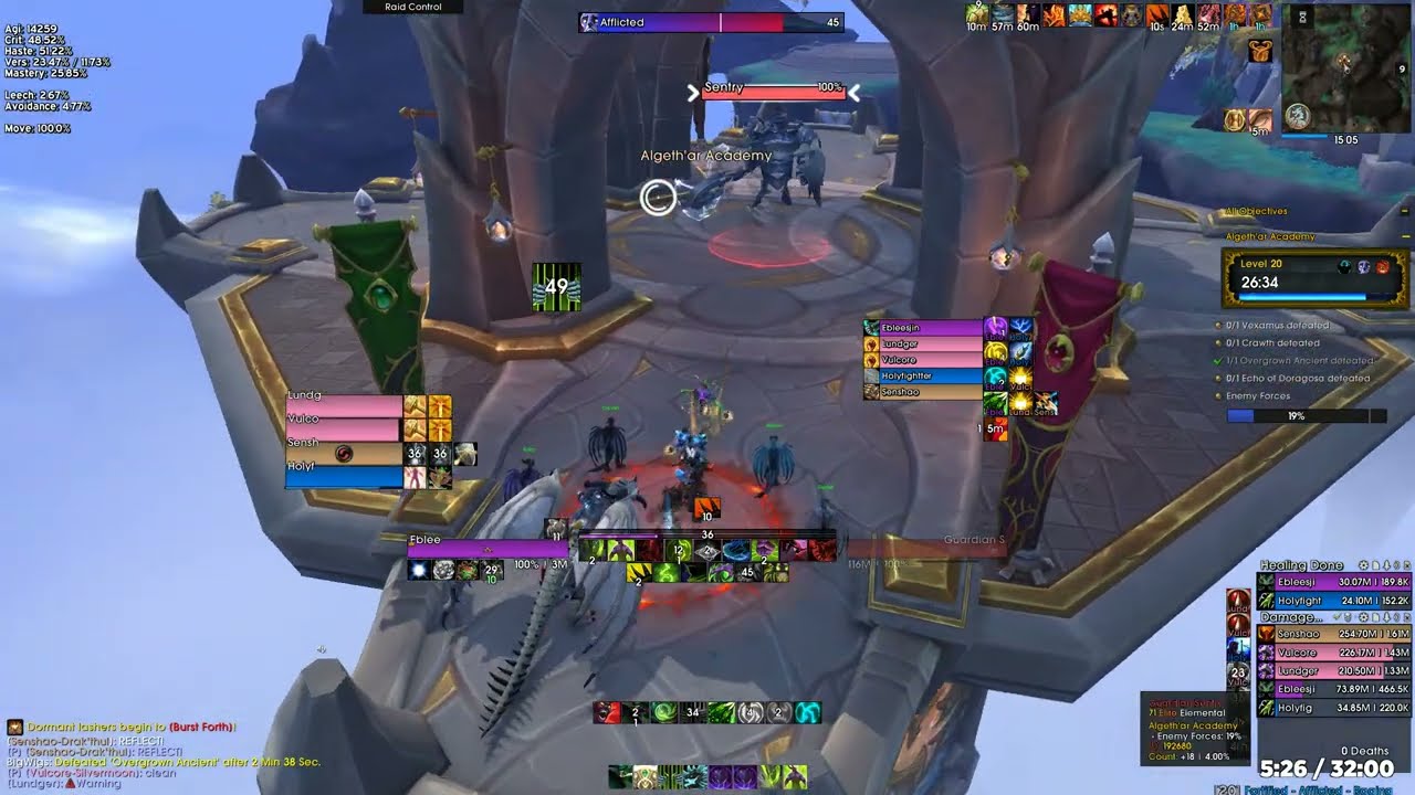 Vengeance Demon Hunter Tank POV Algeth'ar Academy Mythic +20 Fortified Afflicted Raging S4