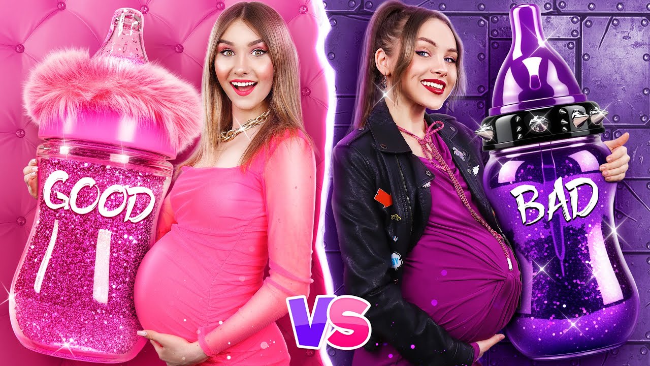 Gutes M&auml;dchen vs. B&ouml;ses M&auml;dchen als Mamas! Erziehungs-Hacks im Vergleich