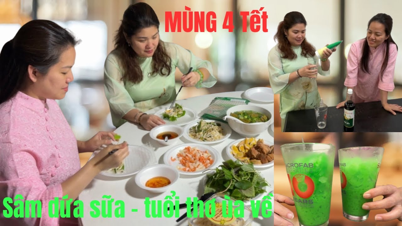 Tưng Bừng Ăn Uống-Mùng 4 Tết, Hội Ngộ Anh Chị Em Bạn Bè, Chúc Bình An Nơi Xứ Người.