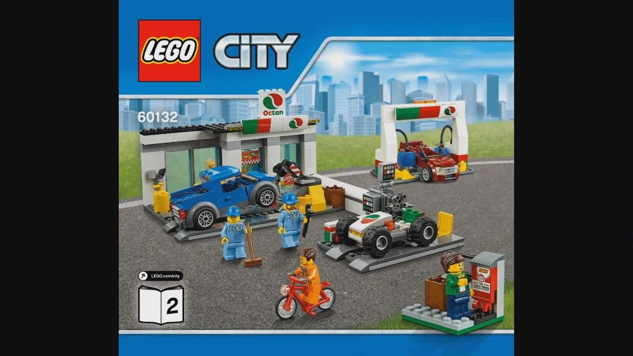 LEGO City 60132 Service Station 2nd version - instruction timelapse