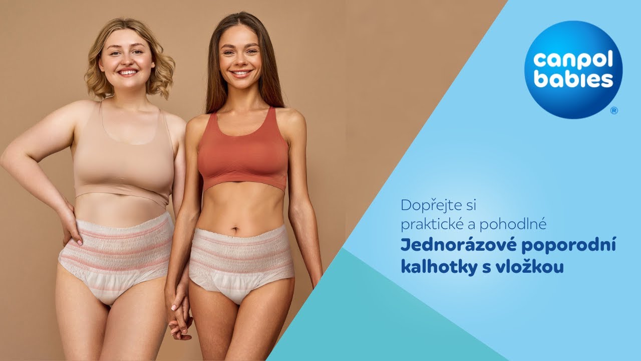 Jednorázové poporodní kalhotky s vložkou 2v1✅