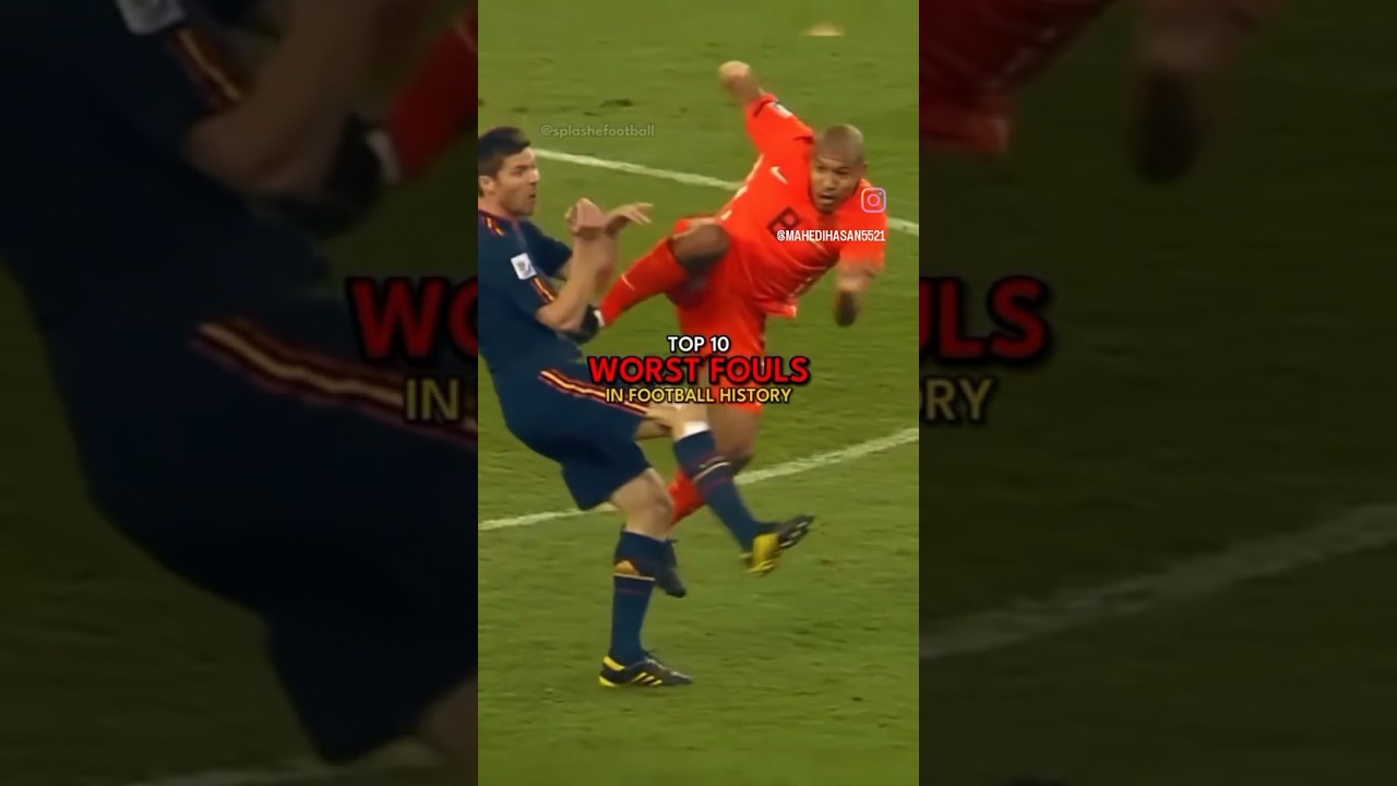 SHOCKING! 😱 The 10 WORST Fouls in Football History That Stunned The World**