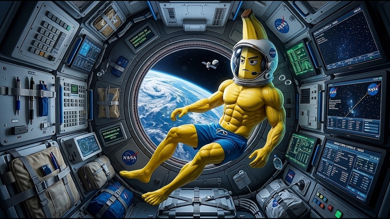 Aliens Attack Banana Man in Space! 👽🚀🍌