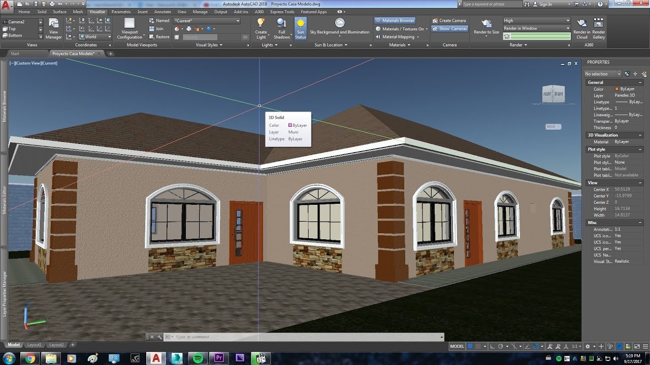 AutoCad Tutorial Básico de Renderizado.