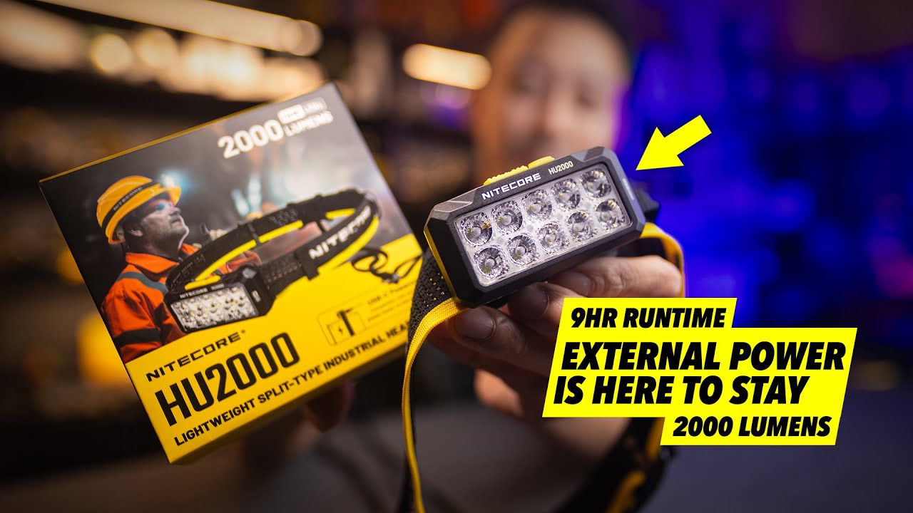 ЛУЧШИЙ на сегодняшний день налобный фонарь с внешним питанием — Nitecore HU2000 (2000 люмен)