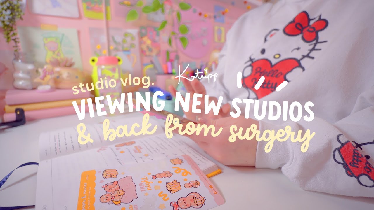 STUDIO VLOG 🌙 Searching for a new Studio space & Back from Surgery