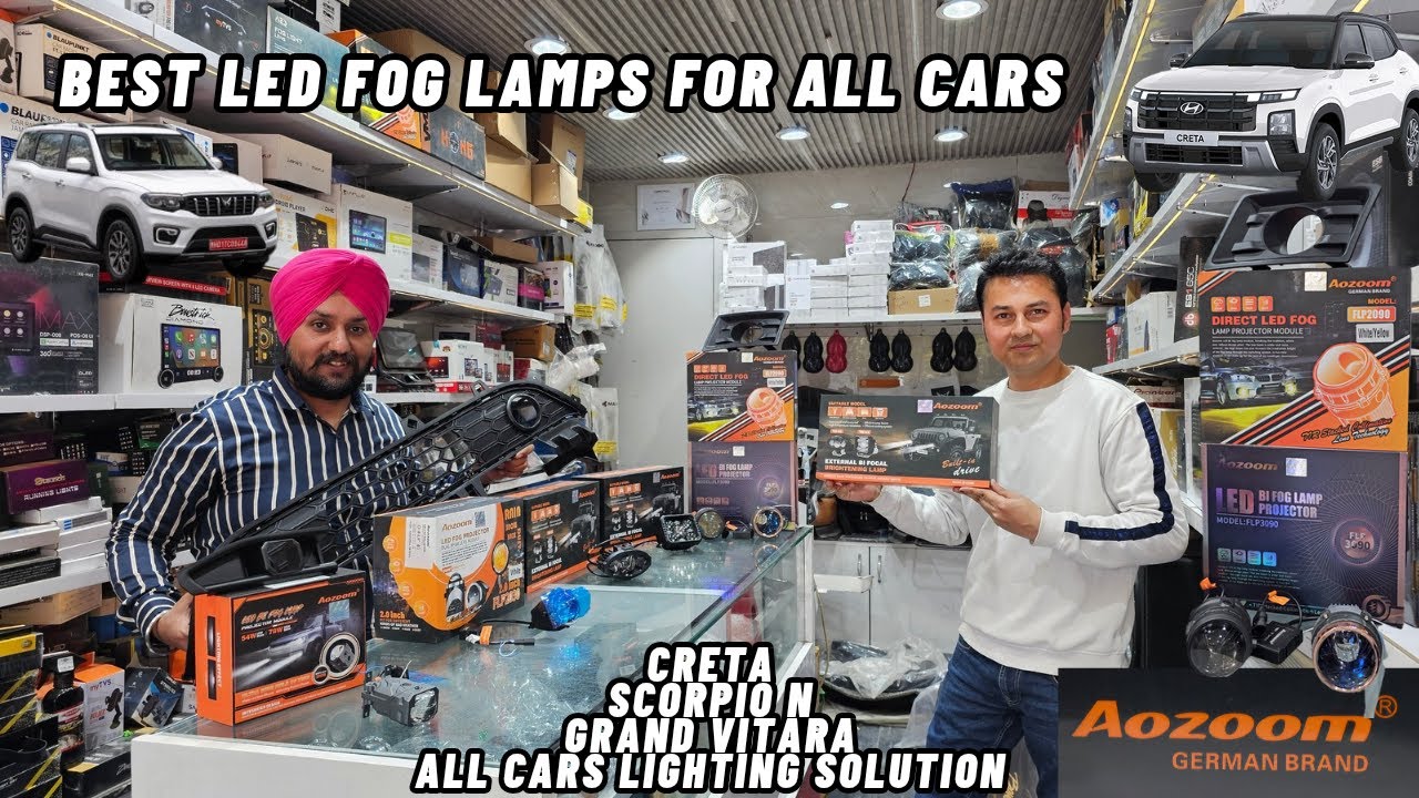 Best Projector Fog Lamps For All Cars 🚘 All Sizes Projectors ✨️Aozoom ✨️ @Bindra Motors