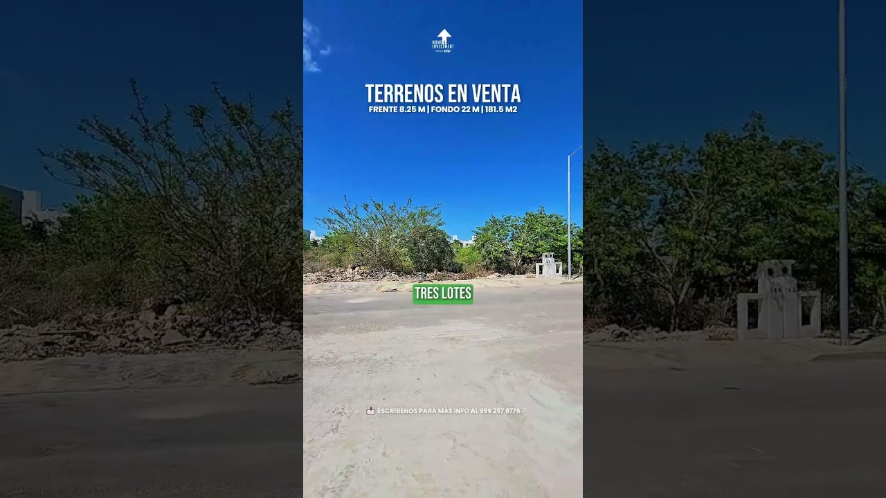 3 LOTES EN VENTA DISPONIBLES EN GRAN SAN PEDRO CHOLUL