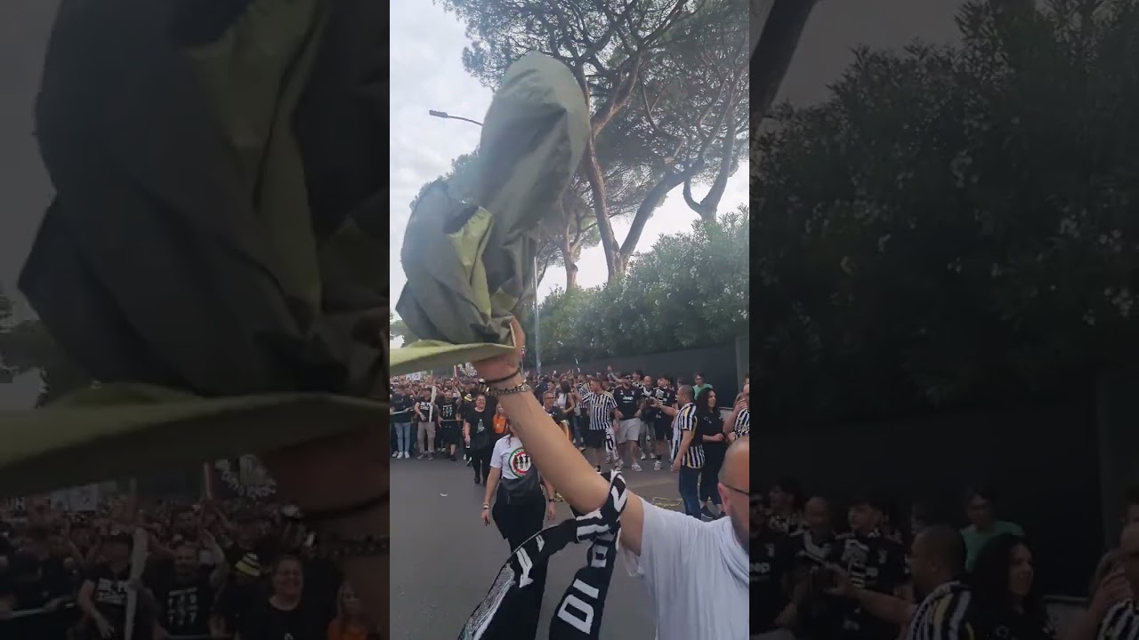 Finale coppa italia corteo curva sud Juventus