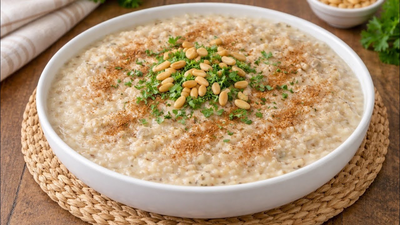 هريسة اللحم ،طبخة تراثية قديمة من طبخات الزمن الجميل، تقدم في المناسبات والعزائم 