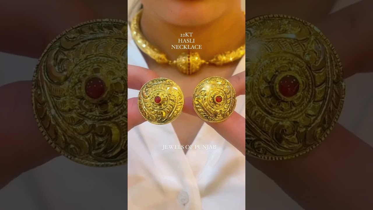 Best Jewellery Store in Australia | 22 KT Hasli Necklace Jewels of Punjab 